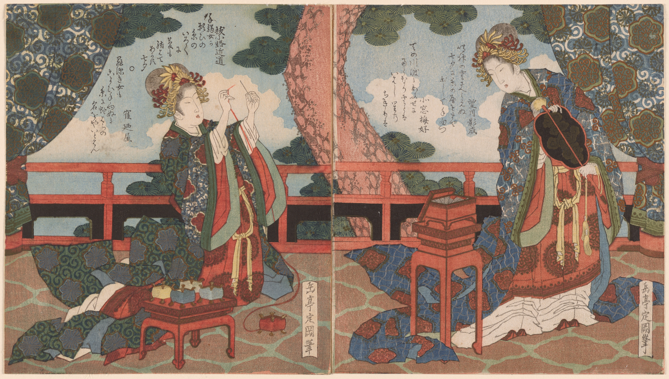 RISD Museum reunites two Osaka surimono albums separated for nearly a century, on view to 4 October