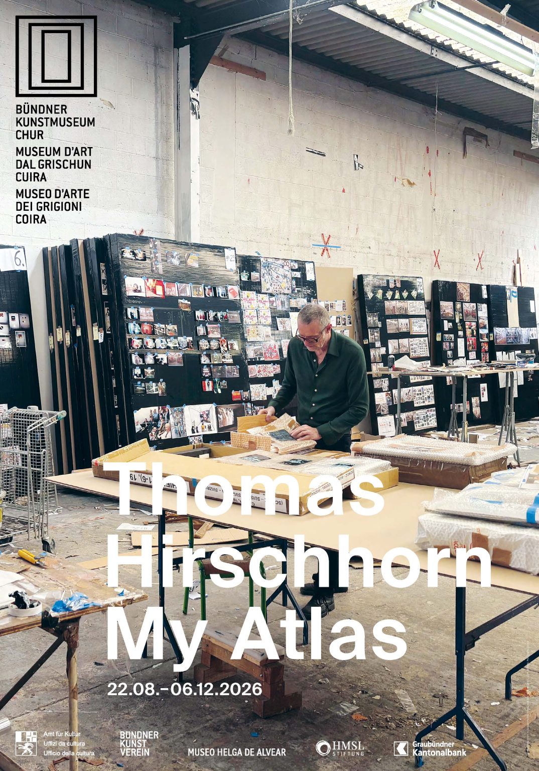 Museo Helga de Alvear's Thomas Hirschhorn survey 'My Atlas' opens at the Bündner Kunstmuseum in Chur