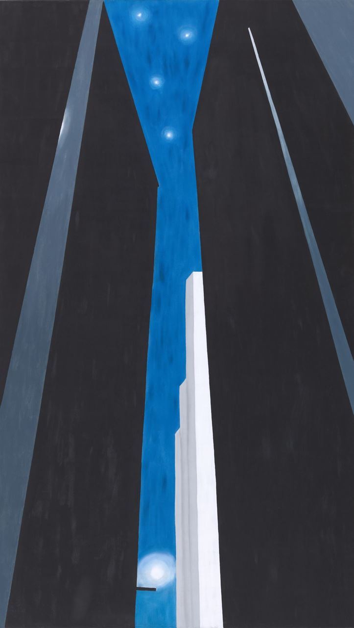 Conservator Dale Kronkright revealed hidden drawings beneath Georgia O’Keeffe’s ‘Untitled (City Night)’ in Los Alamos talk
