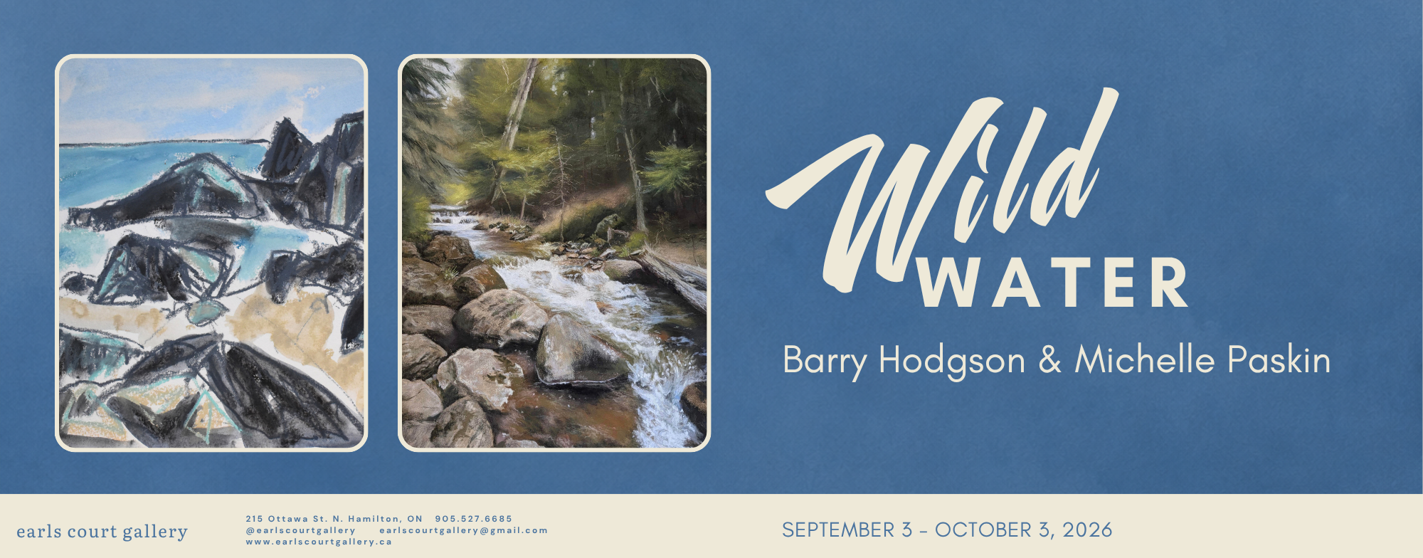 Earls Court Gallery to Present ‘Wild Water’ by Barry Hodgson and Michelle Paskin