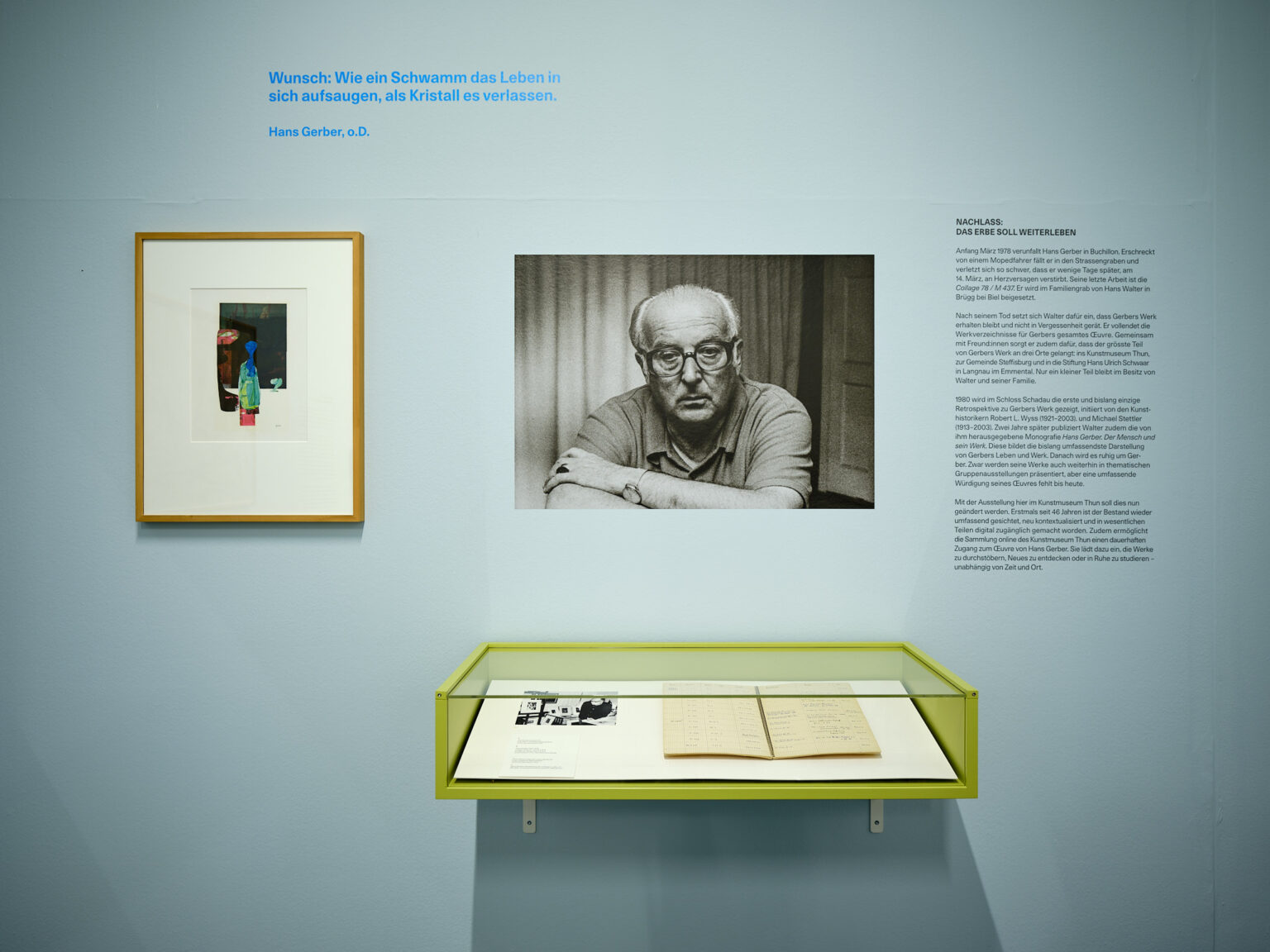 Kunstmuseum Thun Opens ‘Schnittstellen der Sicht’ with Hans Gerber and Sabine Hertig