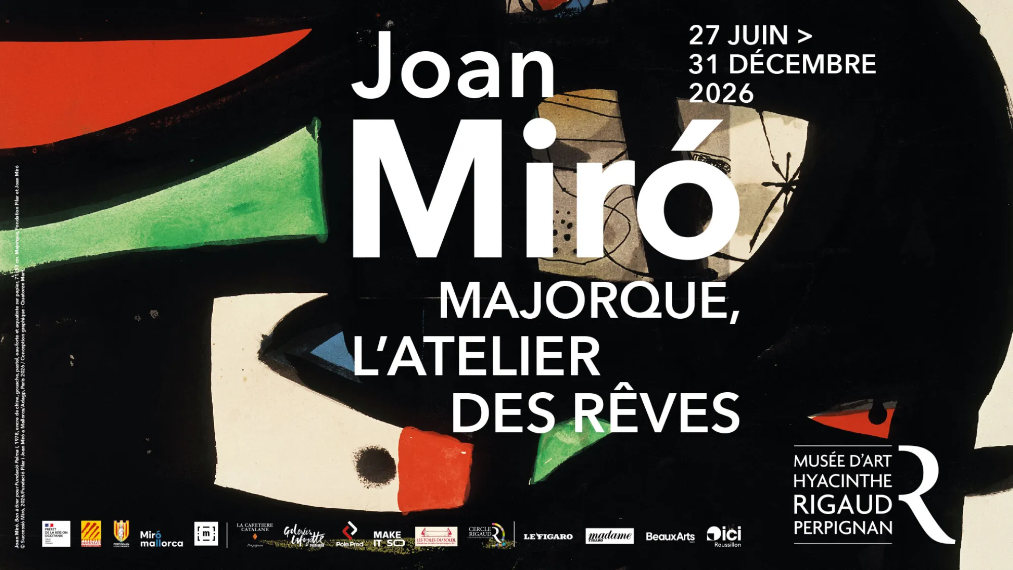 Musée Rigaud opens major Joan Miró survey built around his Majorcan studio