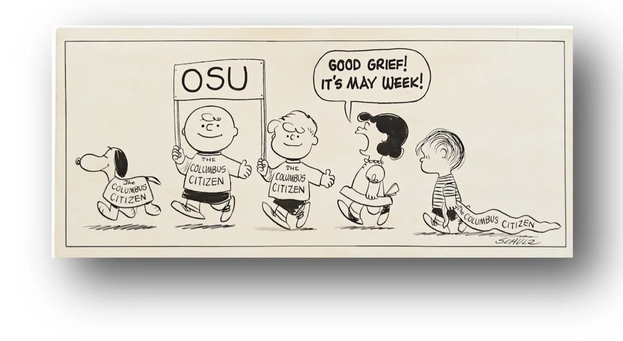 ‘Smack!’: Charles Schulz’s Oversized Snoopy and Lucy Illustration