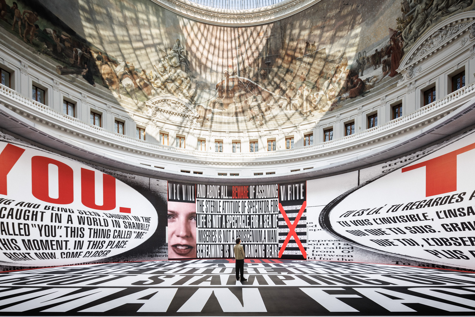 Barbara Kruger Presents ‘The History of Tears’ in the Museum Rotunda