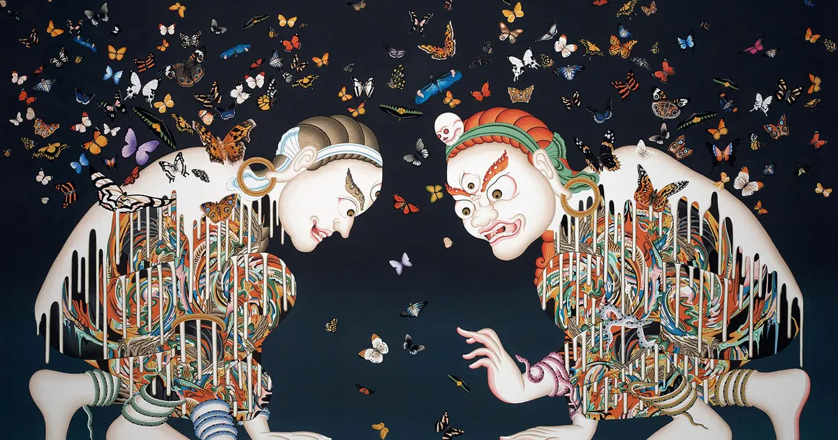 Tsherin Sherpa’s ‘Divine Disruption’ at the Honolulu Museum of Art Reworks Himalayan Buddhist Art