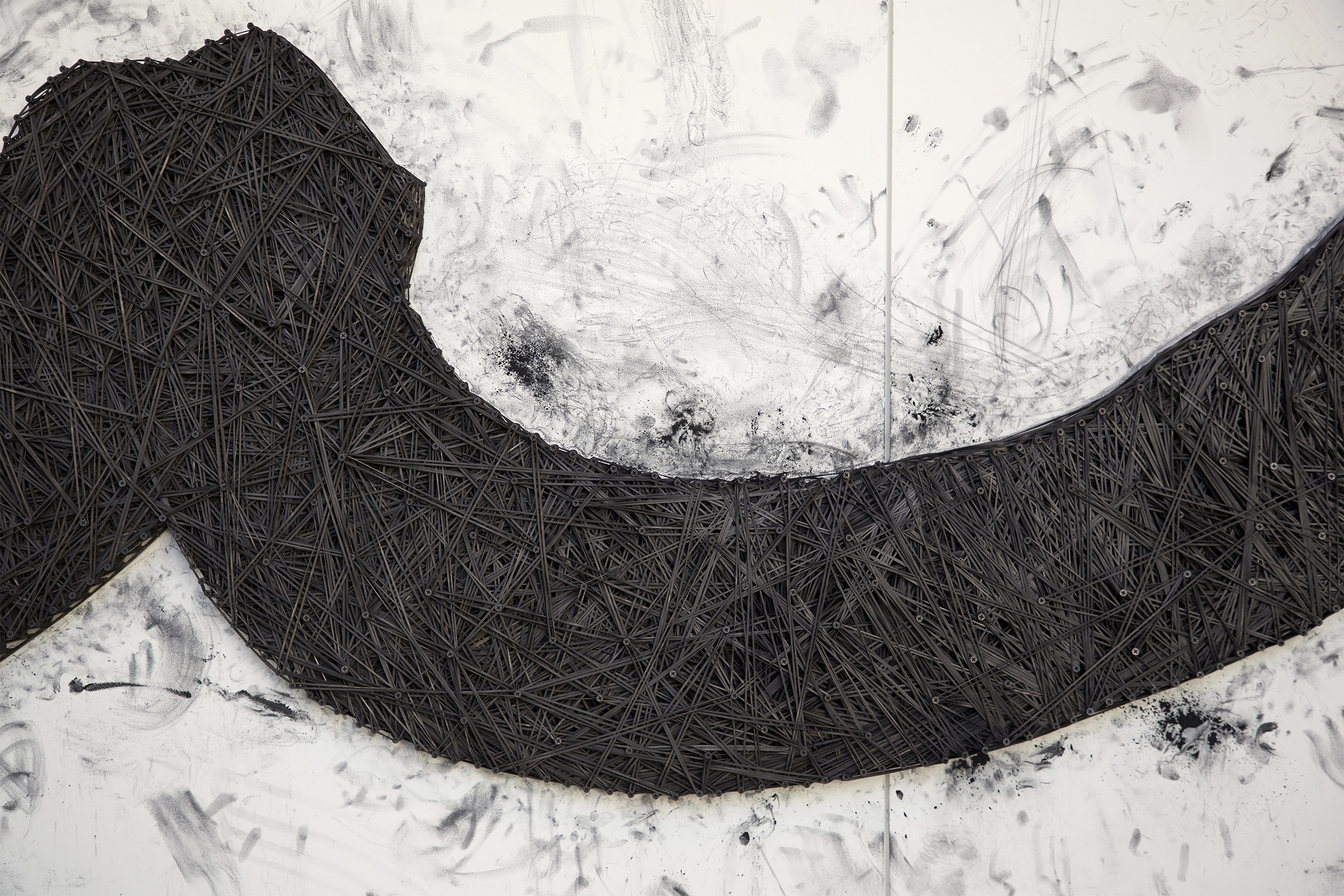 Tony Lewis's first Chicago museum solo show traces shorthand as a source of drawing