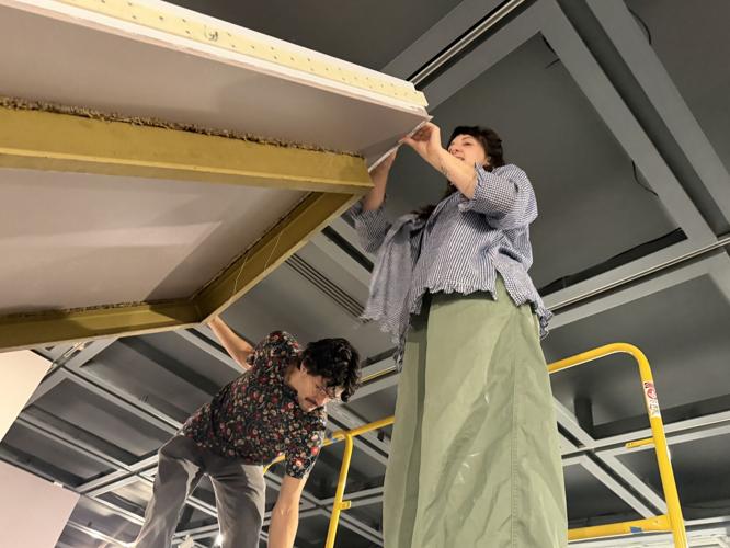 NOMA wall renovation uncovers 55 years of paint beneath Ella West Freeman Gallery panels