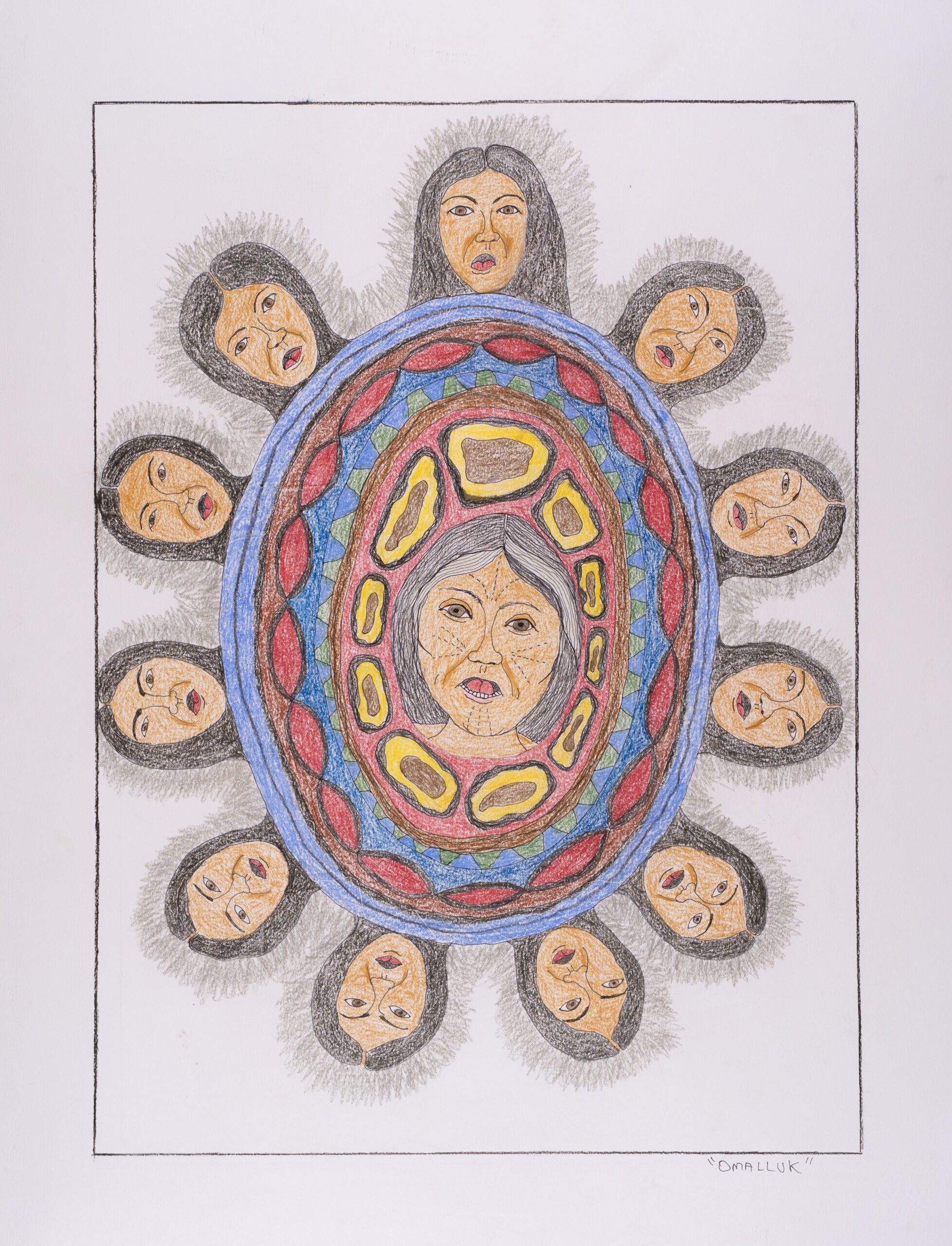 WAG-Qaumajuq presents 'Omalluq: Pictures from my Life' with late drawings by Omalluq Oshutsiaq