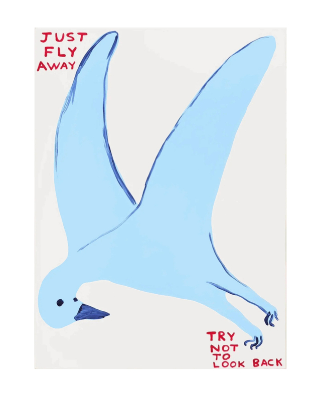 Dellasposa lists David Shrigley screenprint 'Just Fly Away' for August 2026 collectors' release