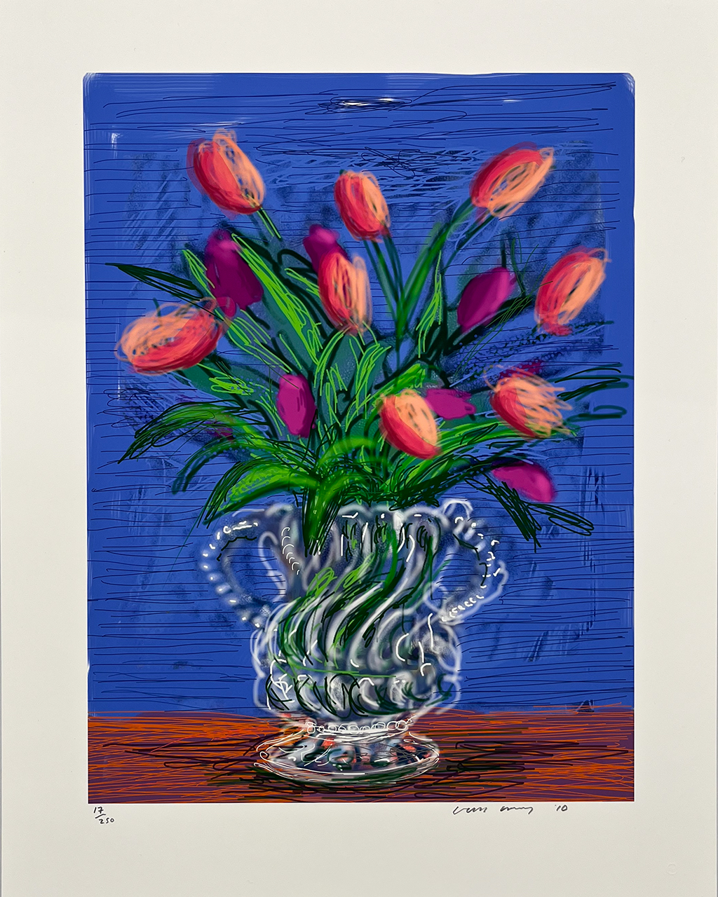 Neues Museum Nürnberg presents eight digital drawings by David Hockney