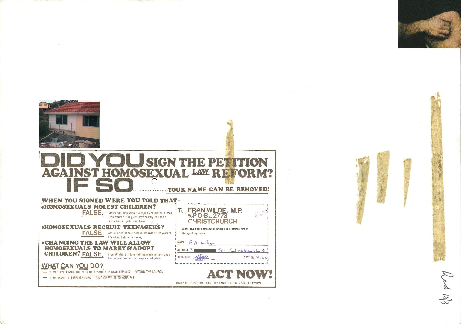 Frances Libeau to Present Multimedia Installation on New Zealand’s 1986 Homosexual Law Reform Act