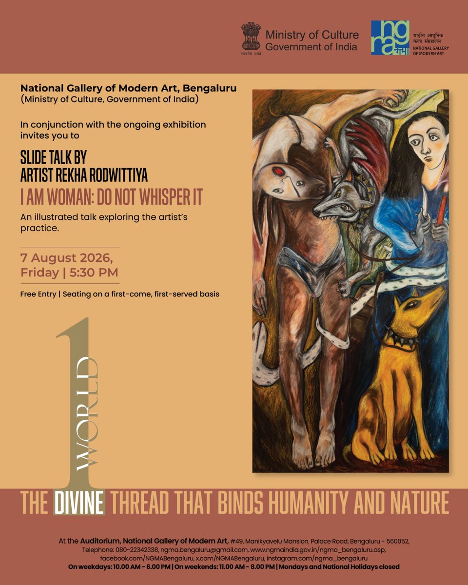 National Gallery of Modern Art, Bengaluru promotes illustrated talk with Rekha Rodwittiya