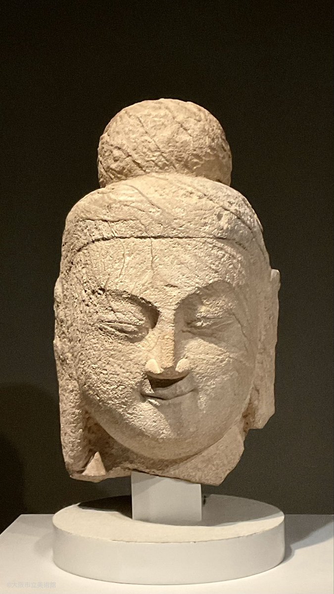 Osaka City Museum of Fine Arts highlights Northern Wei Buddha head in Asian sculpture display