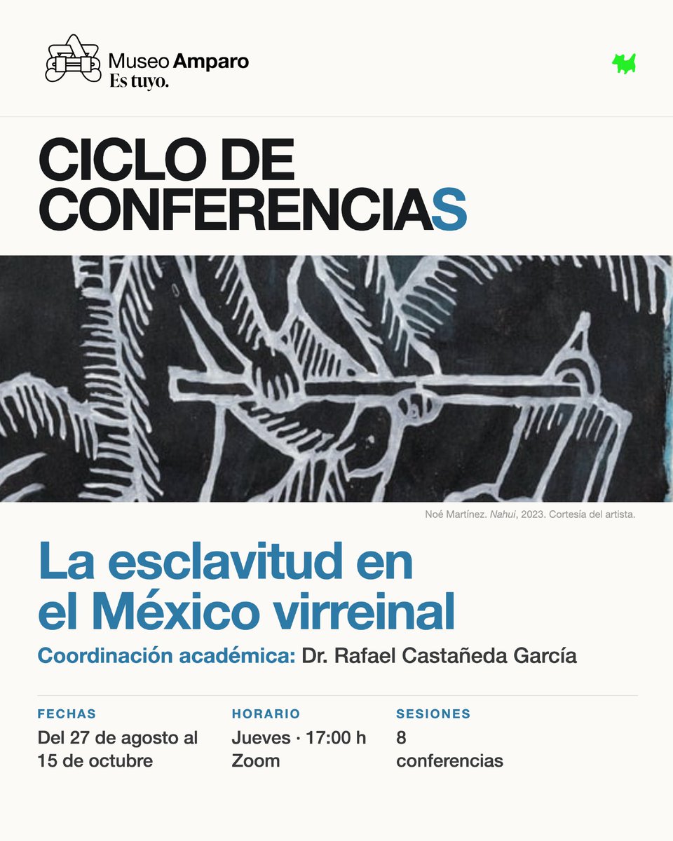 Museo Amparo schedules free conference cycle on slavery in viceregal Mexico
