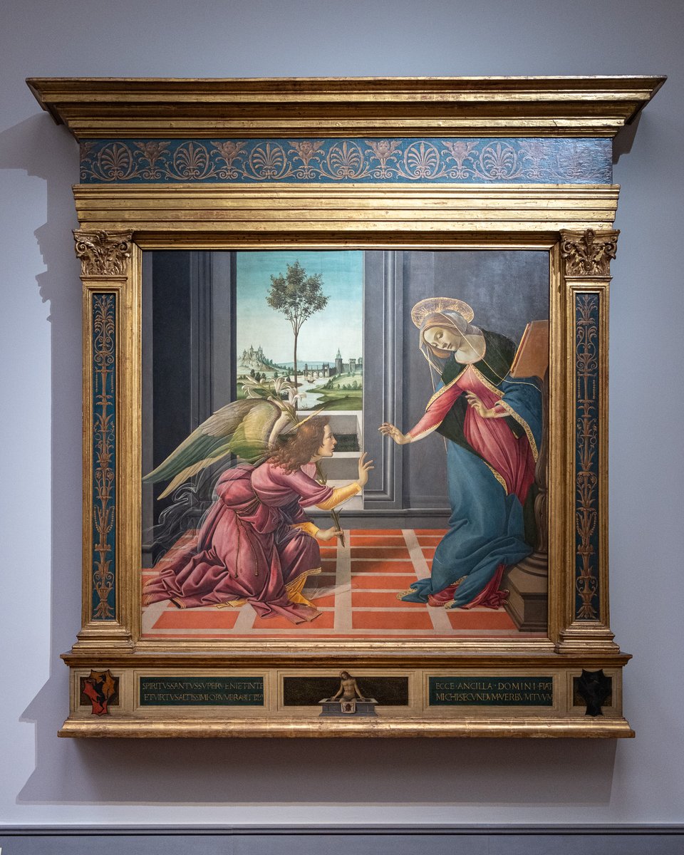 Uffizi spotlights Botticelli’s Annunciation, painted in 1489 for a Borgo Pinti family chapel