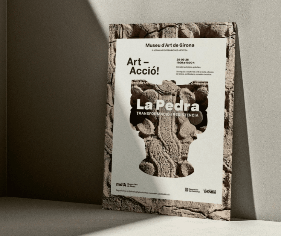 Girona Museum of Art presents the graphic concept for 'Art-Acció 2026' around stone, transformation and resistance