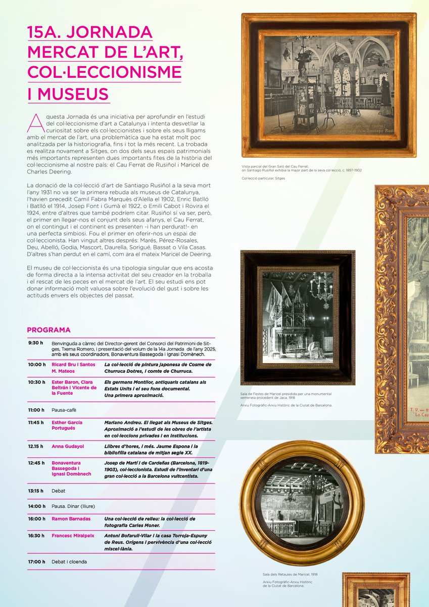 Museus de Sitges unveil programme for 15th ‘Mercat de l'Art, Col·leccionisme i Museus’ day