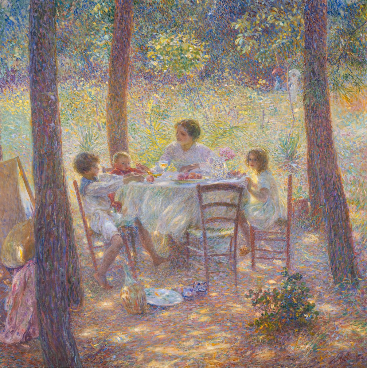 Nomellini’s ‘Mezzogiorno in giardino’ shown at Palazzo Pitti’s Galleria d’Arte Moderna
