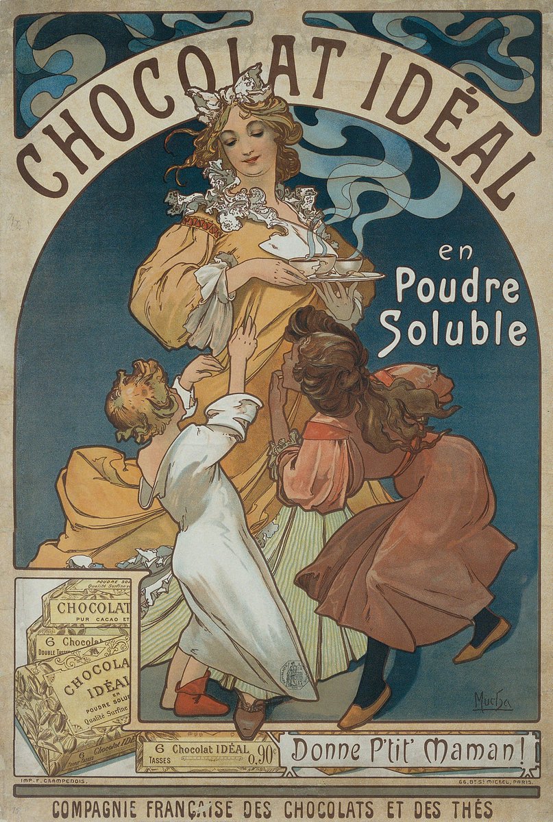A 1897 Alphonse Mucha Poster Shared on World Chocolate Day