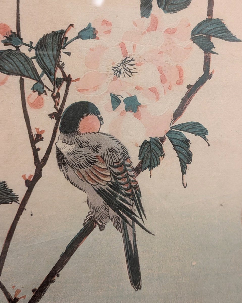 Mie Prefectural Art Museum Highlights Hiroshige and Hokusai Cherry Blossom-and-Skylark Prints
